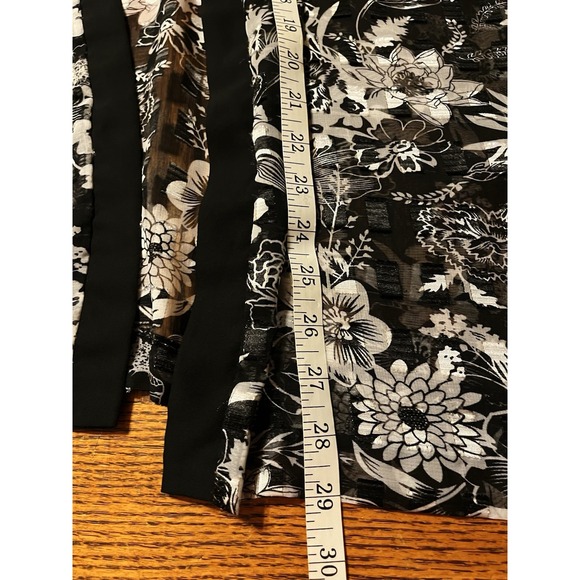 Whimsygoth Floral Vamp Sheer Mesh‎ cardigan Y2K 90s Fairy Sz Large Vtg - Picture 8 of 9